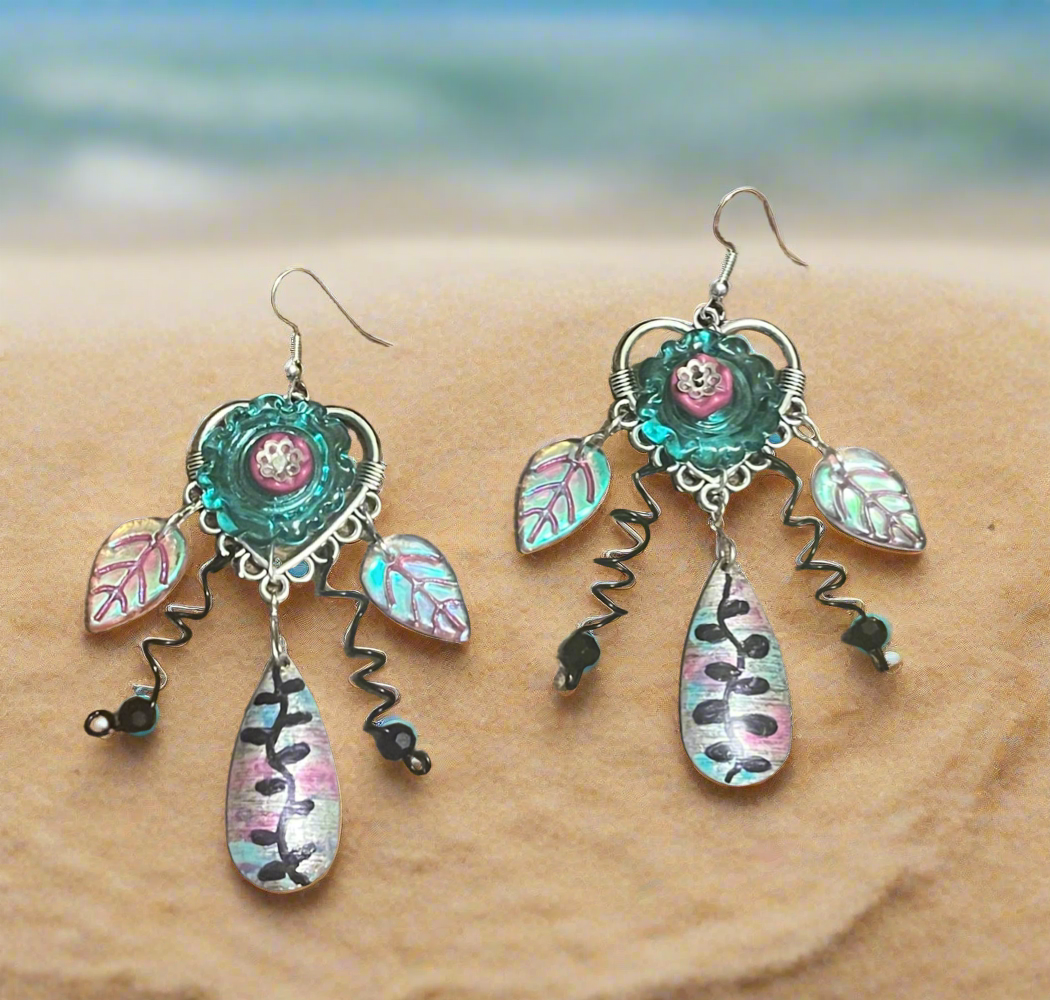 Floral Dream Catchers Ear Art