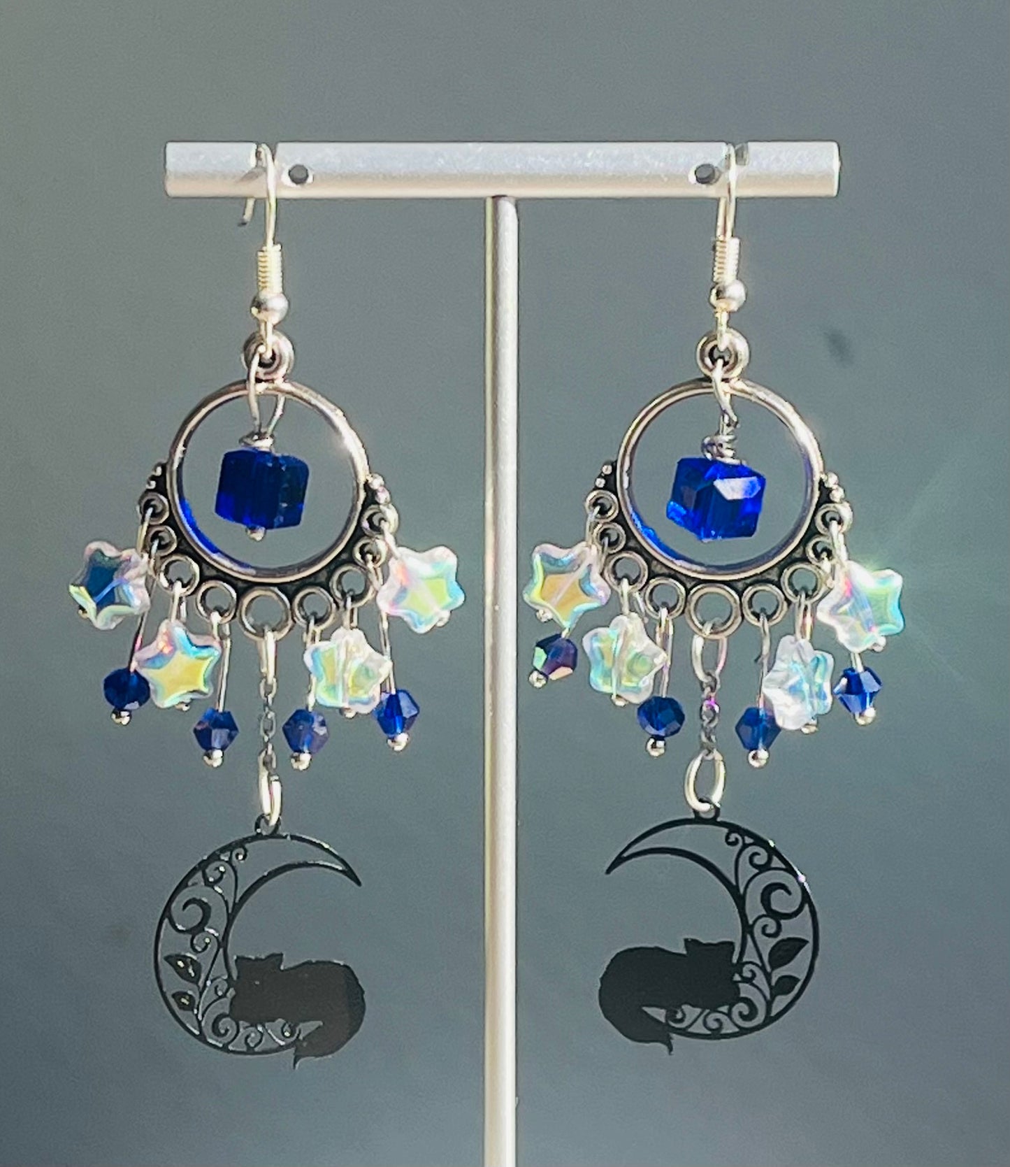 Black Magic Chandelier Earrings