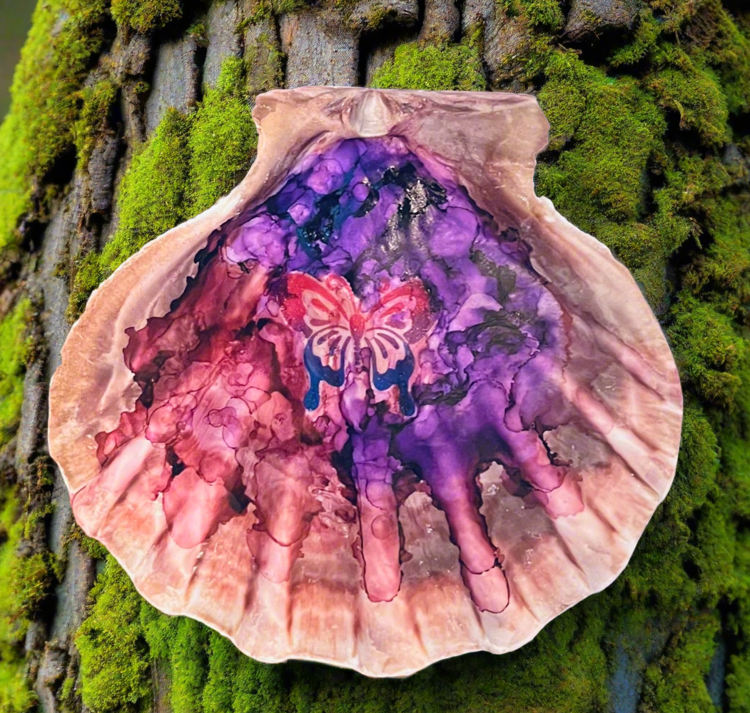 Butterfly Shell Art