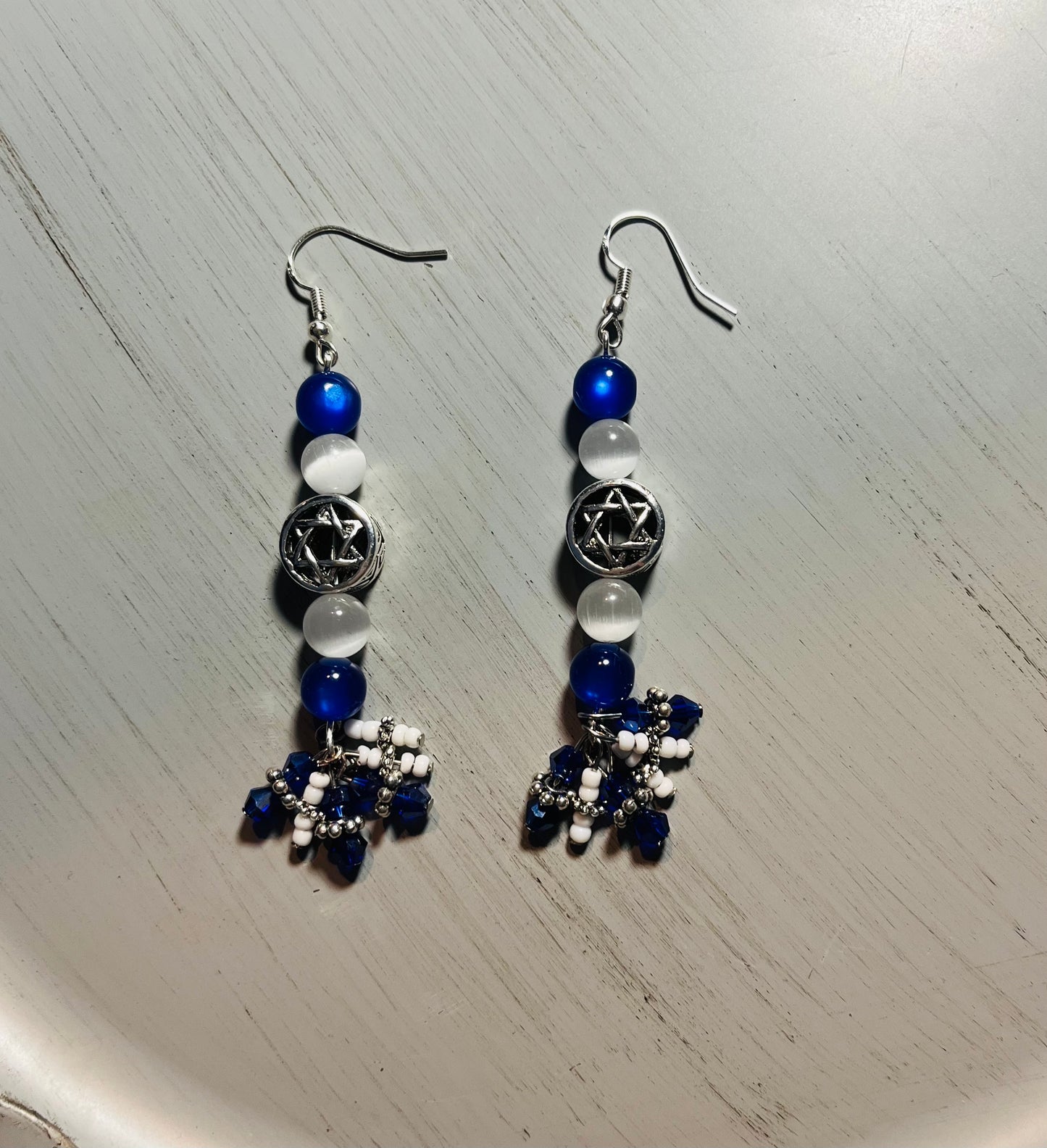 Support Israel Dangle Earrings