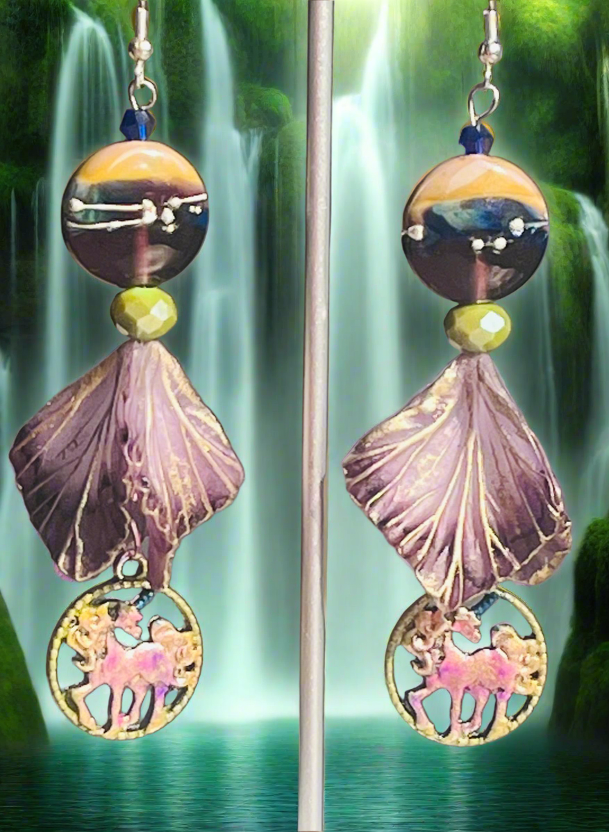 Enchanted Autumn Unicorns Ear Art
