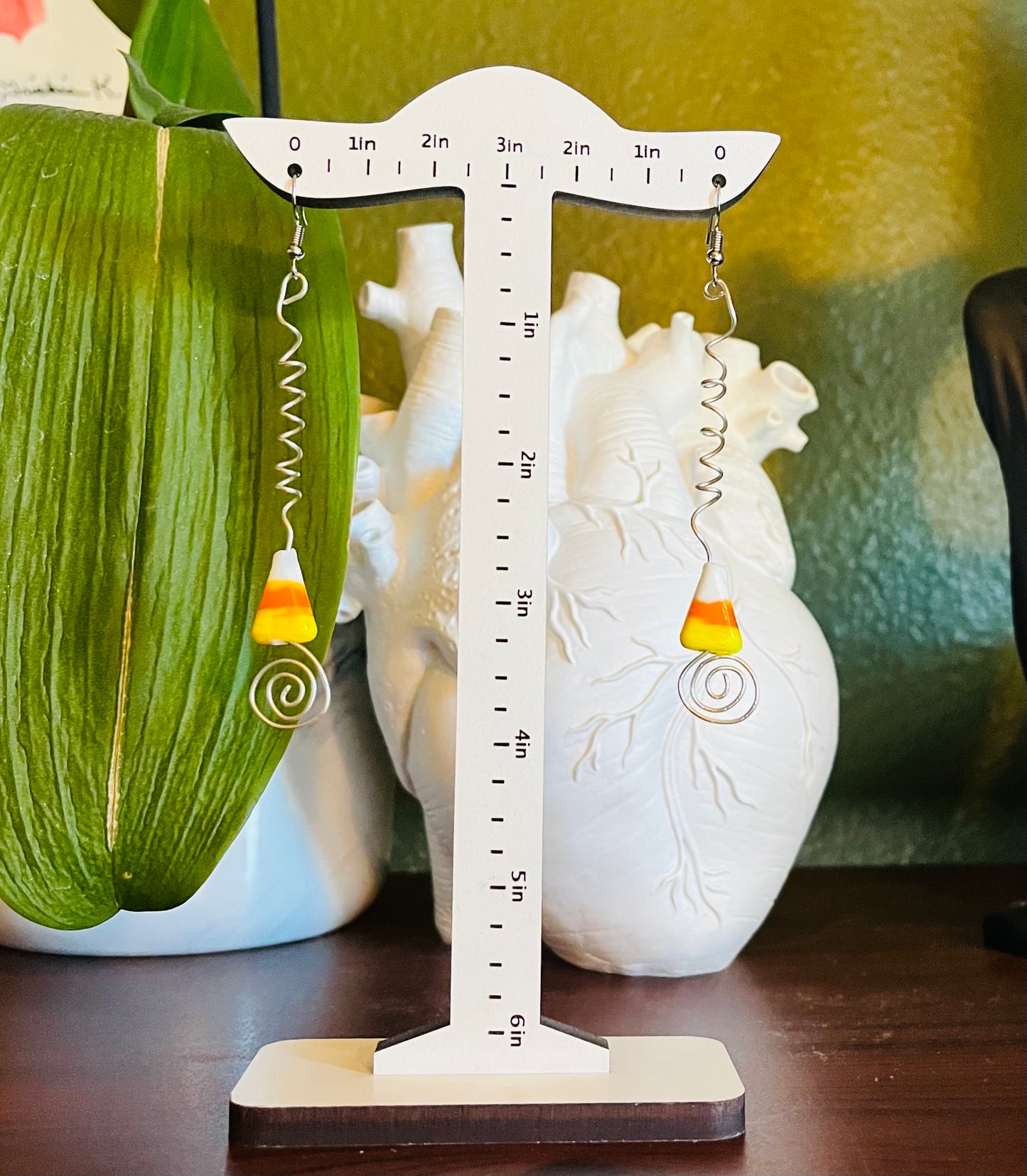Candy Corn Earrings