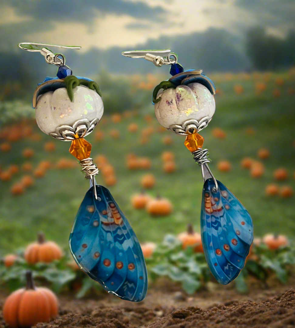 Blue Fairy Pumpkins Ear Art