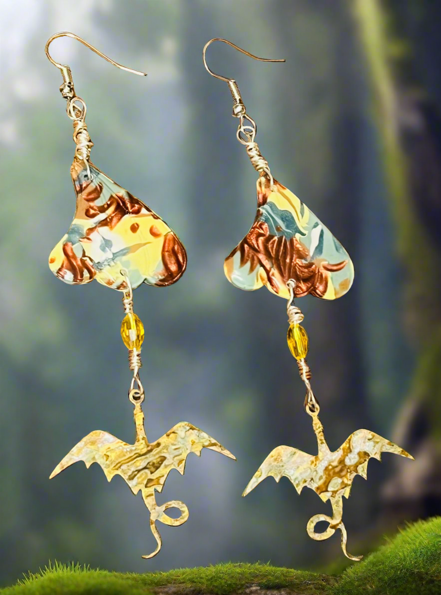 Patina Dragon Ear Art