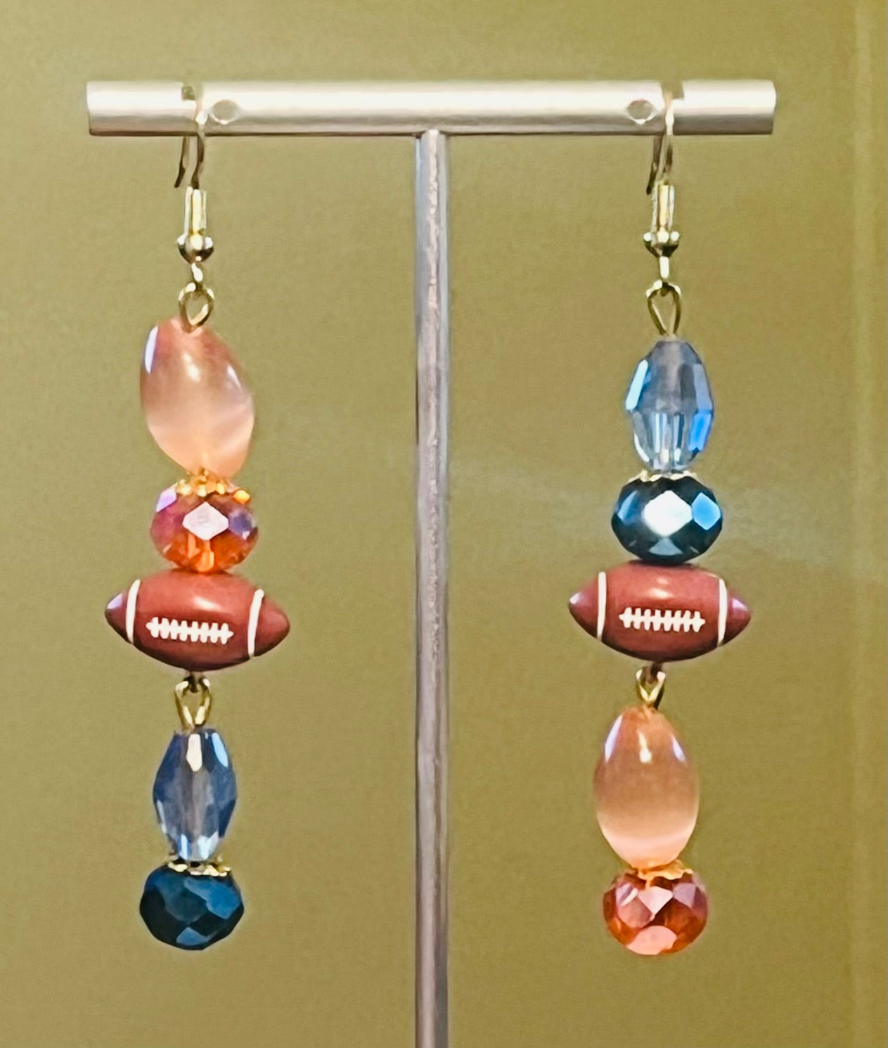 Bronco Bling Football Ear Art