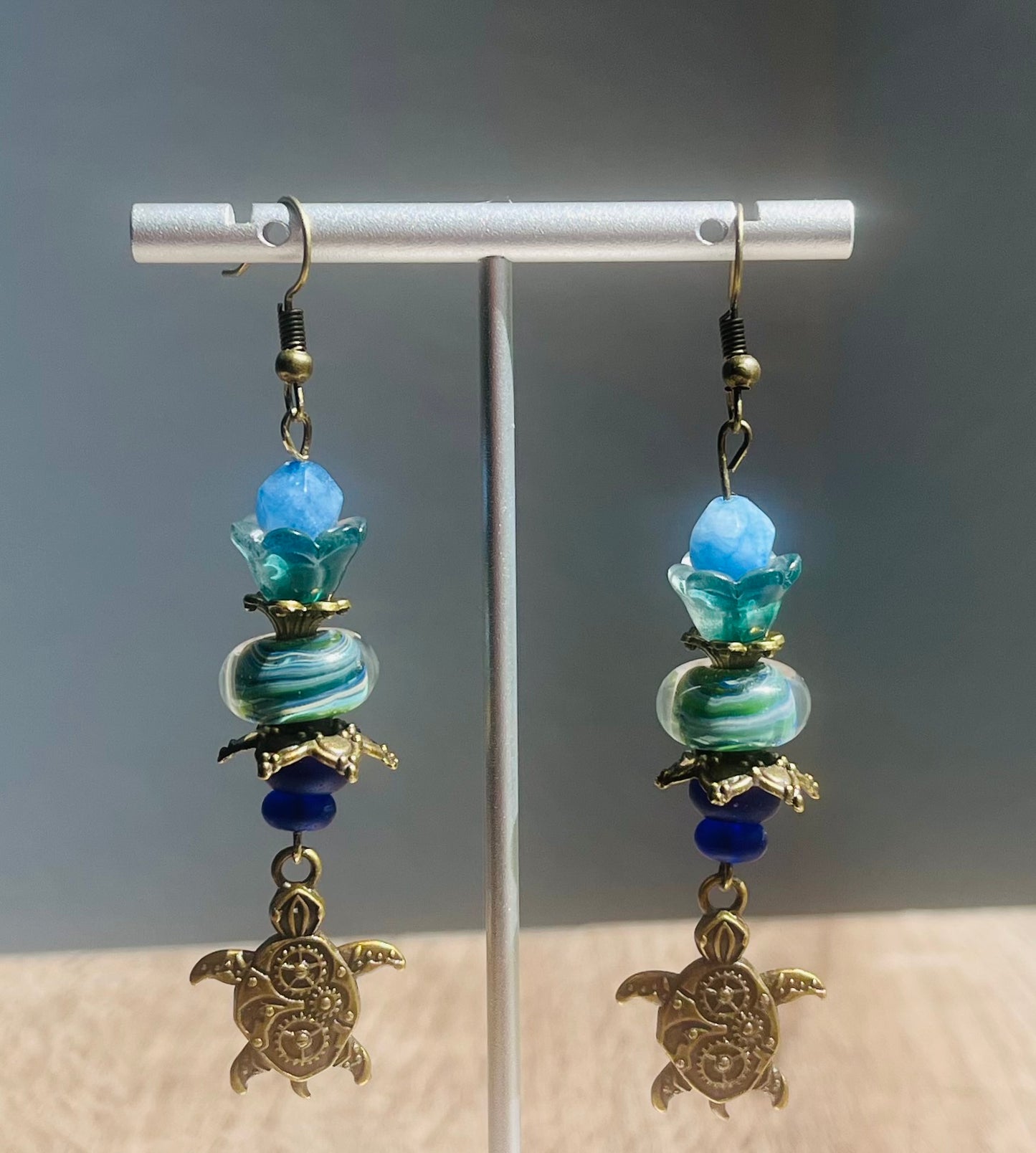 Steampunk Sea Turtle Ear Art