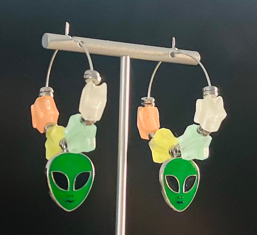 Out of this world Hoop Earrings