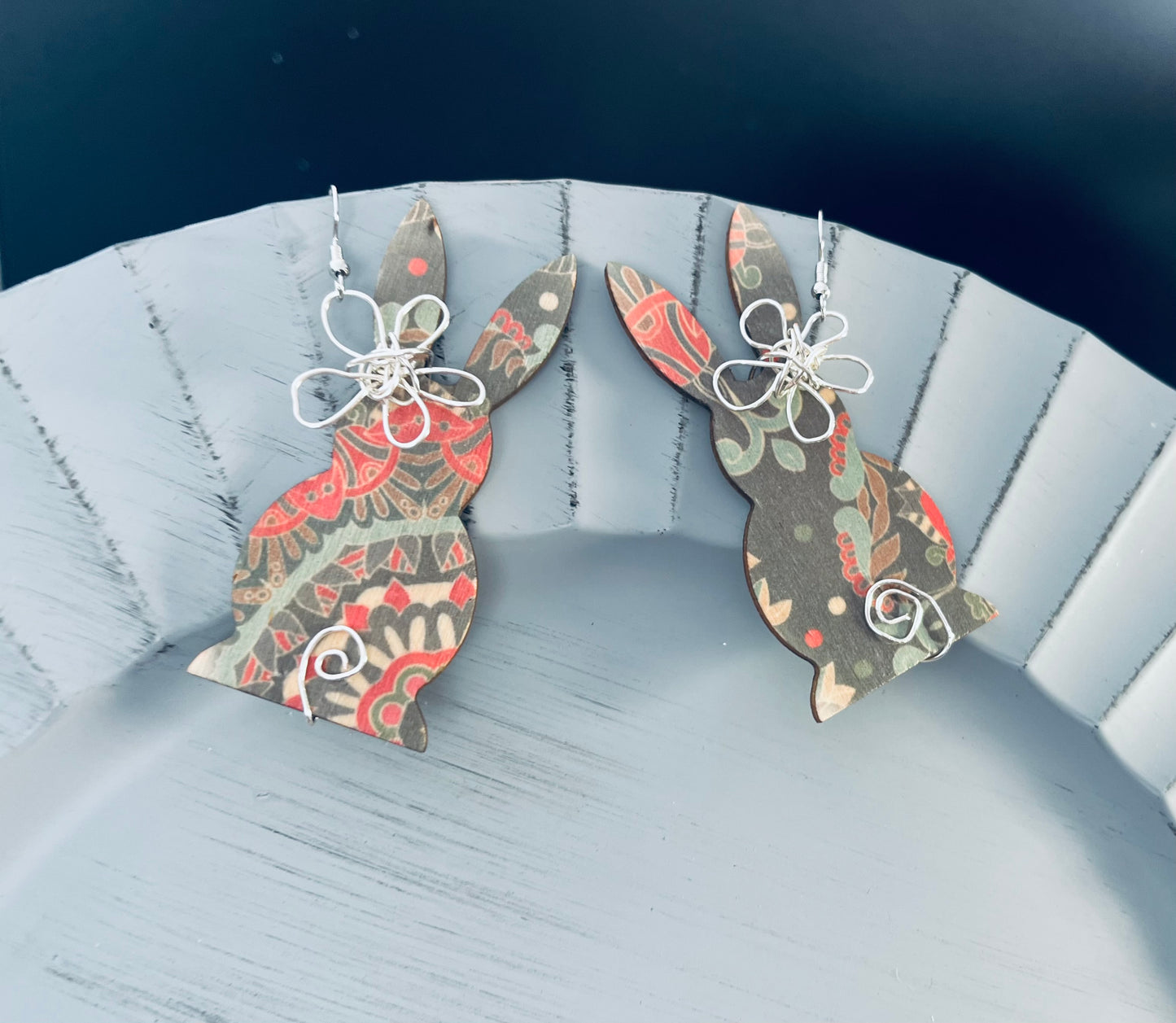 Hippity Hop Floral Bunny Ear Art