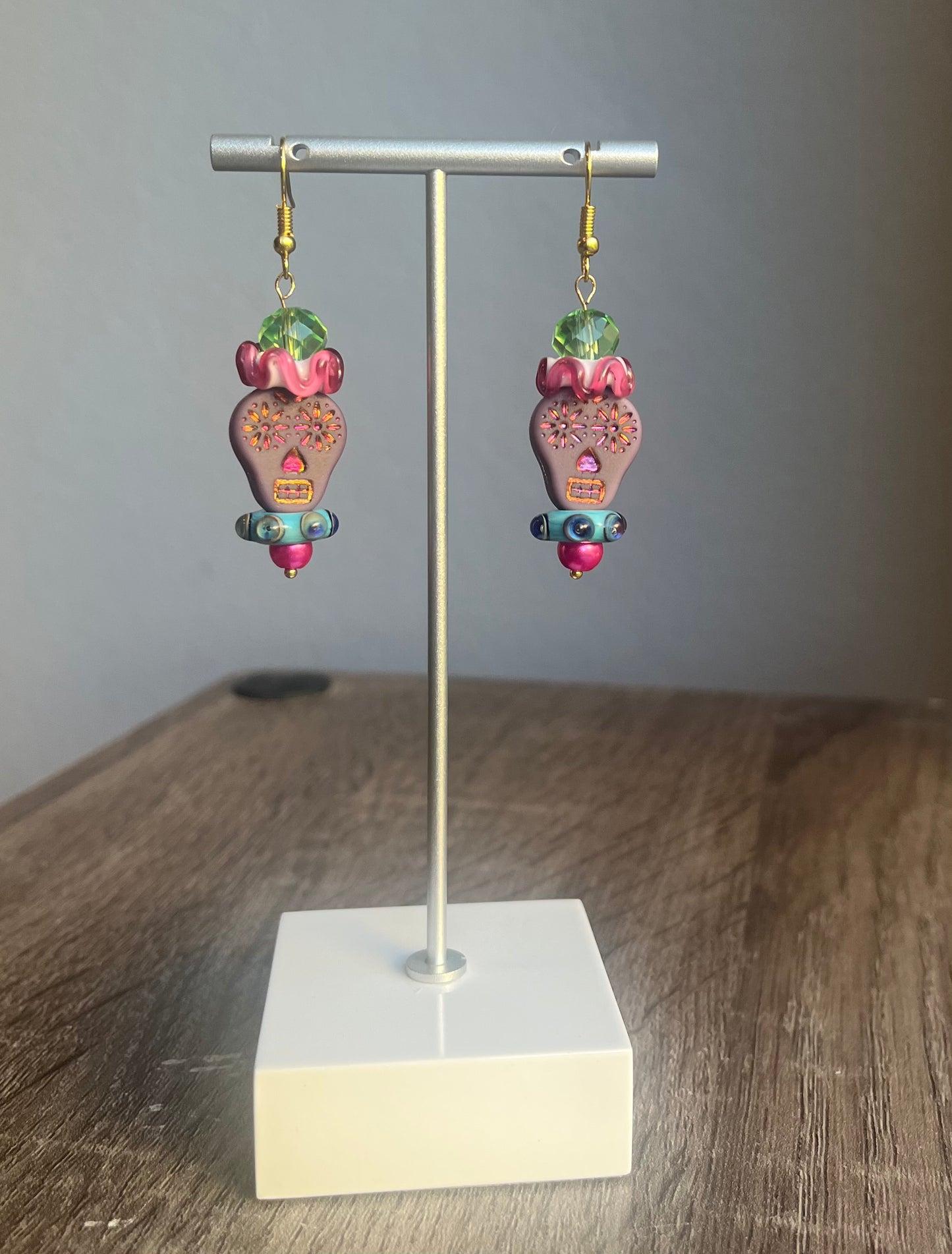 Day of the Dead Sugar Skull Earrings