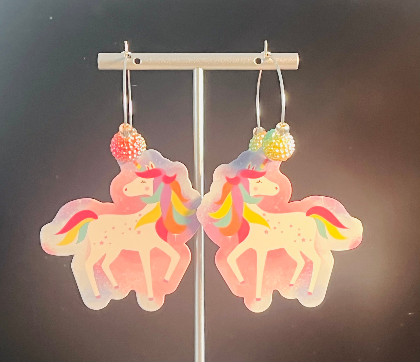 Unicorn Hoop Earrings