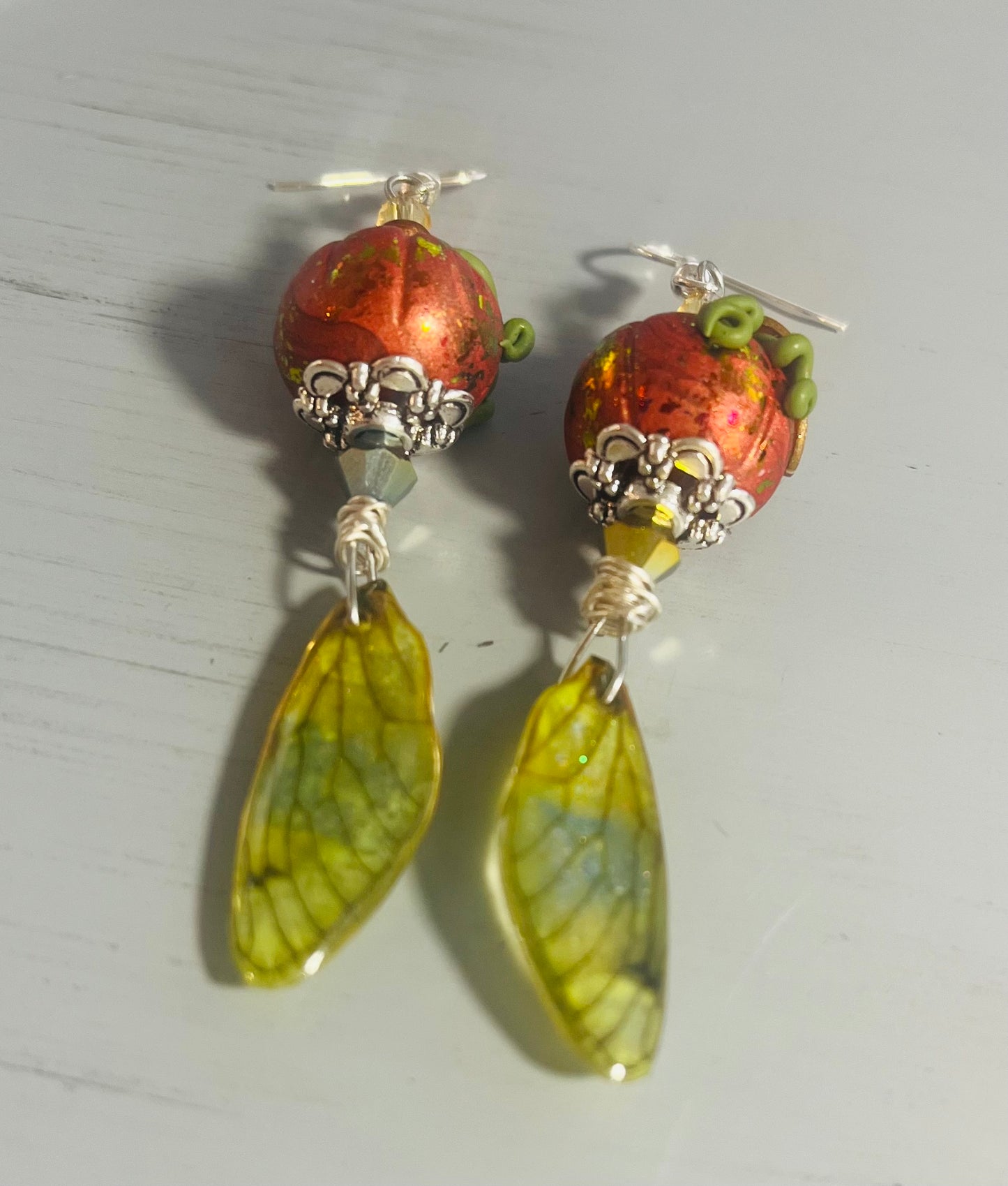 Orange Fairy Pumpkins Ear Art