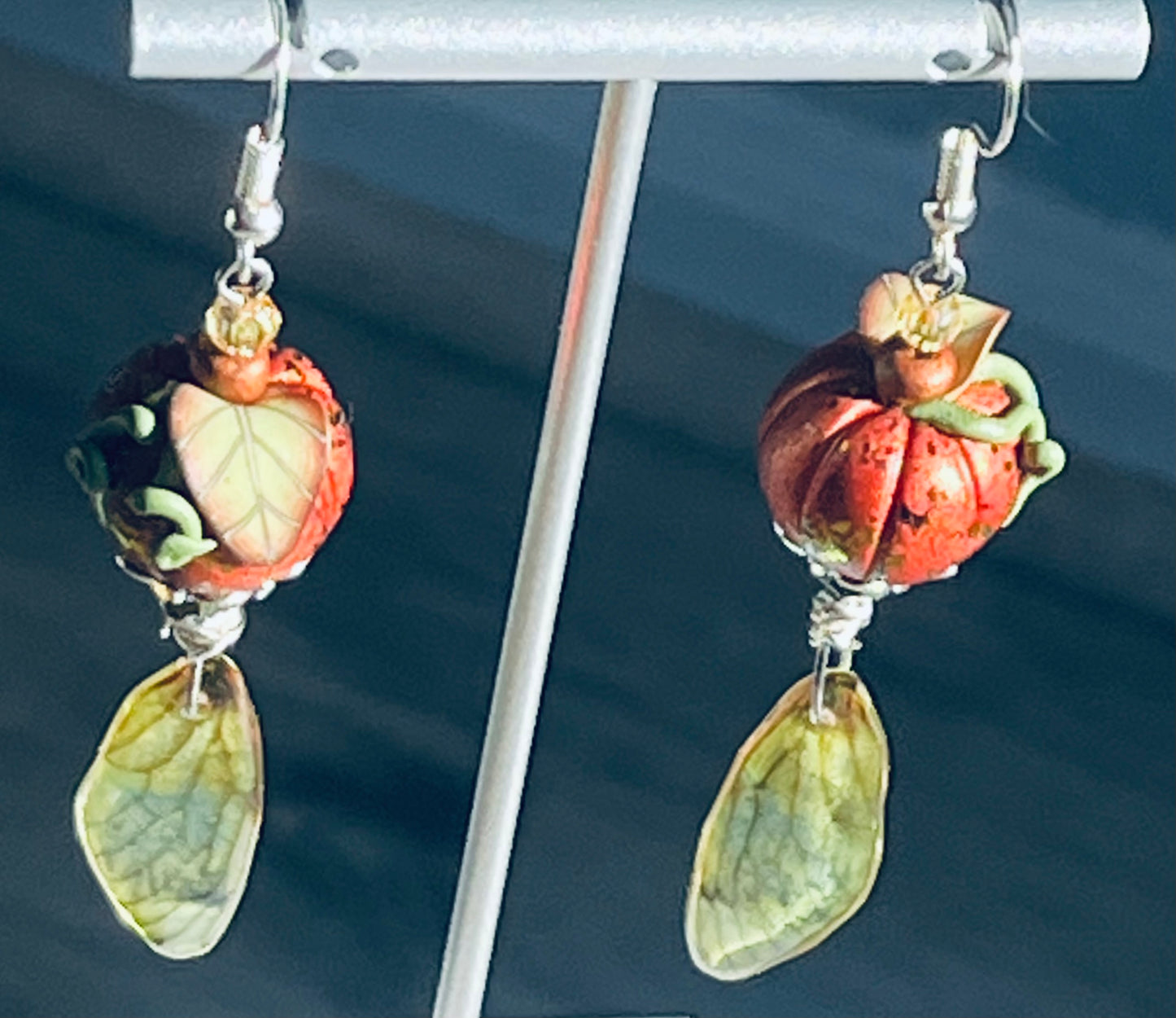 Orange Fairy Pumpkins Ear Art