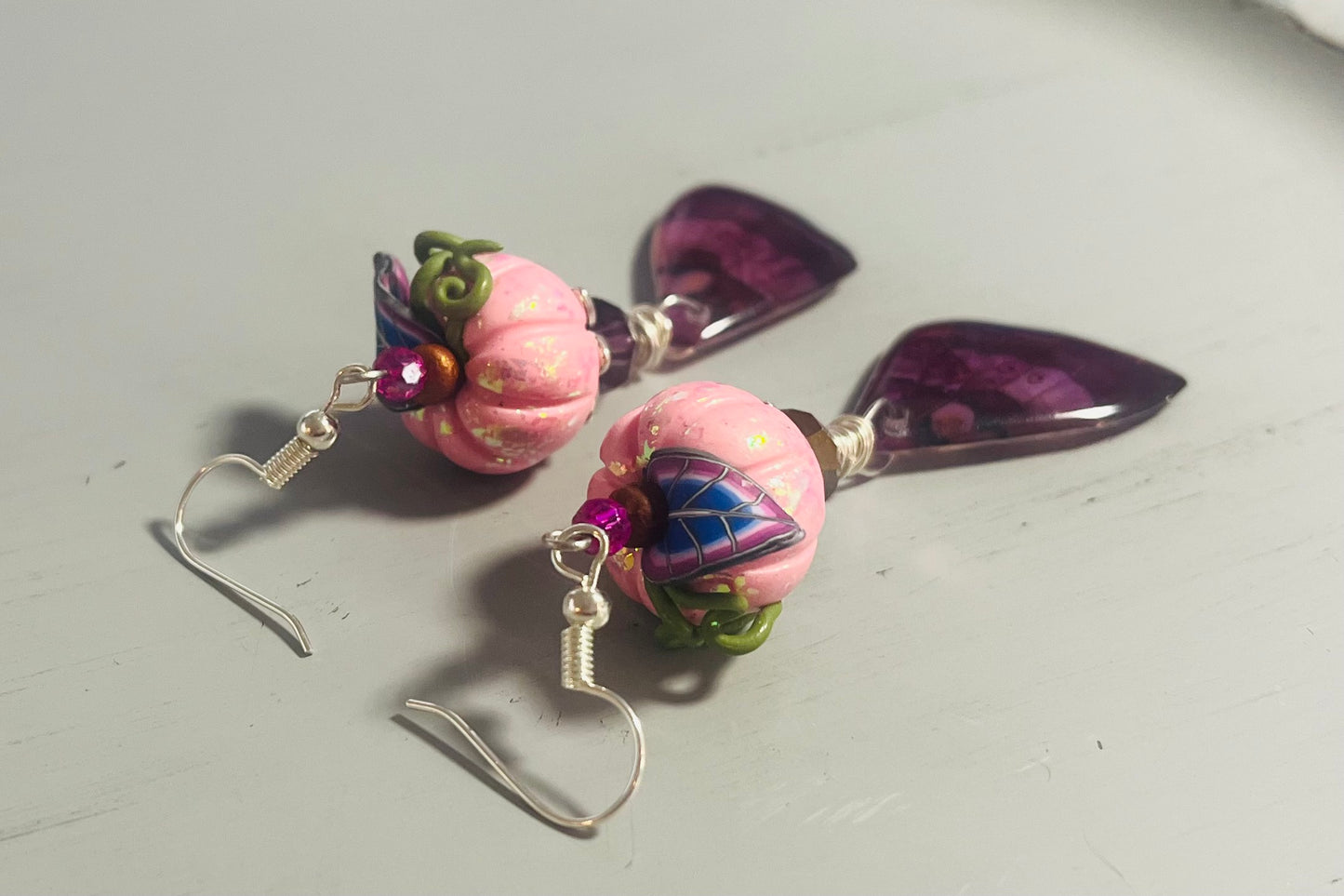 Pink Fairy Pumpkins Ear Art