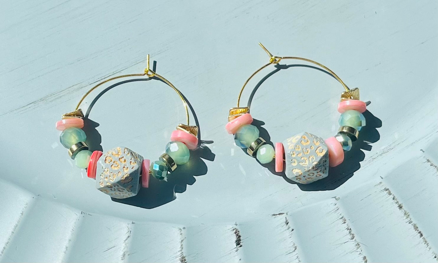 Stay Wild Hoop Earrings in Gold-Tone