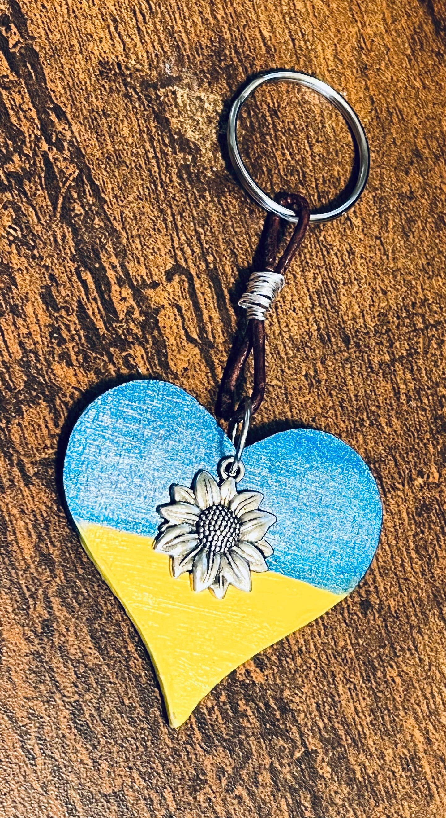 Support Ukraine Keychain for a cause Purse Dangle Art