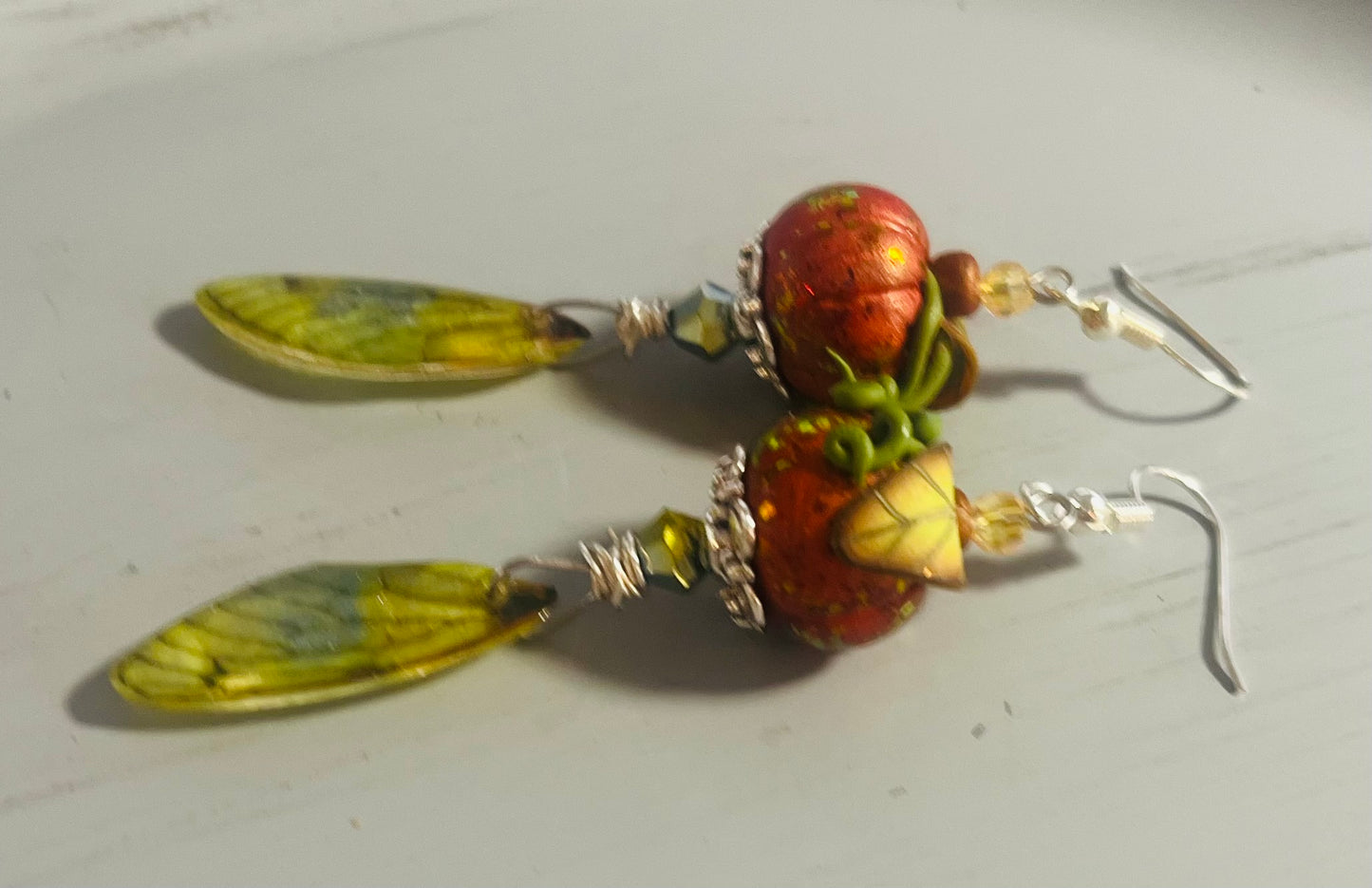 Orange Fairy Pumpkins Ear Art