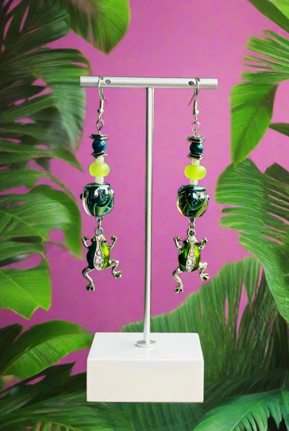 Hop to it Frog Earrings