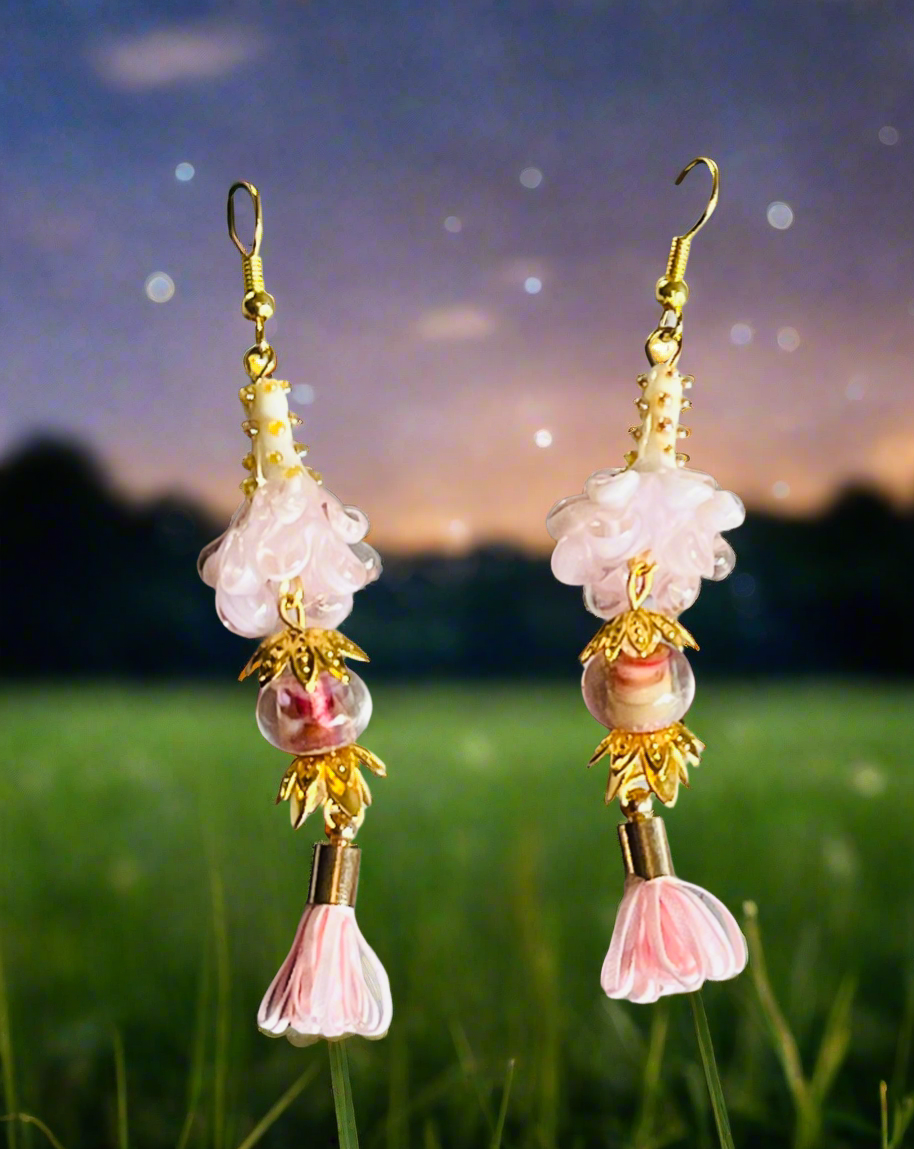 Dragon Flower Delights Ear Art