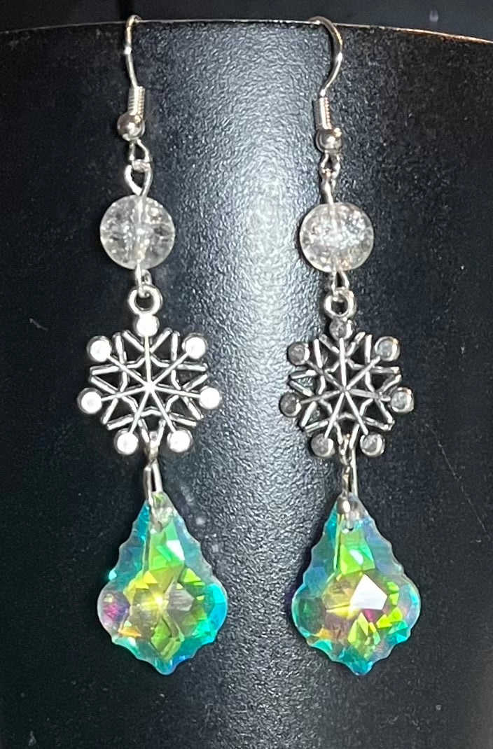 Ice Princess Dangle Crystal Earrings