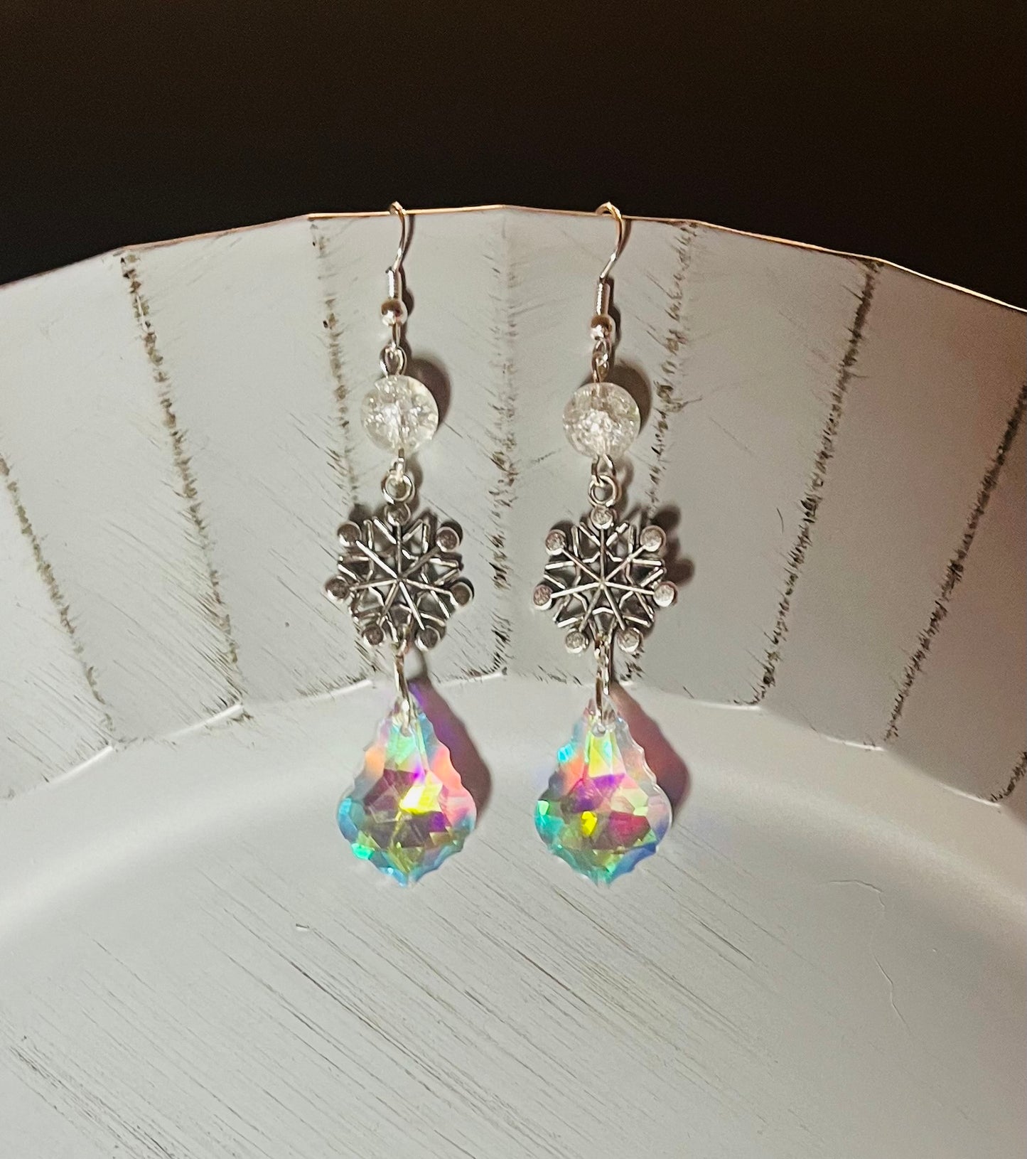 Ice Princess Dangle Crystal Earrings
