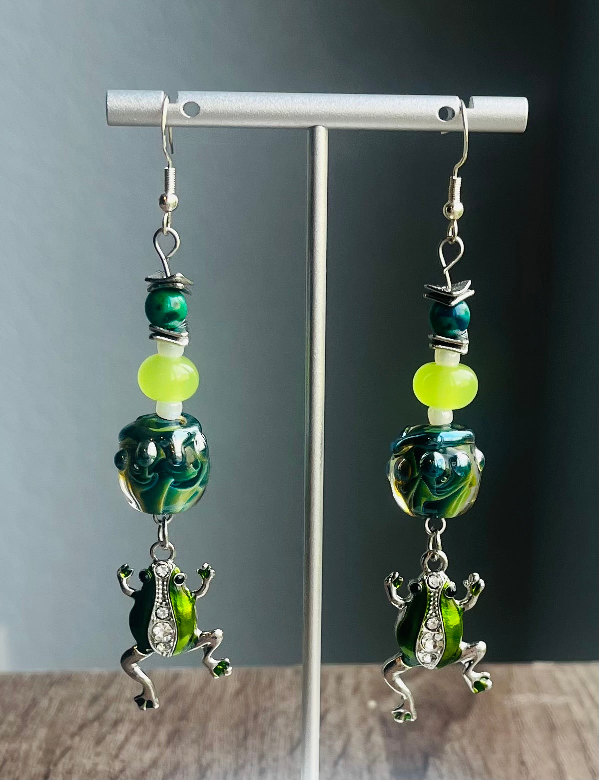 Hop to it Frog Earrings