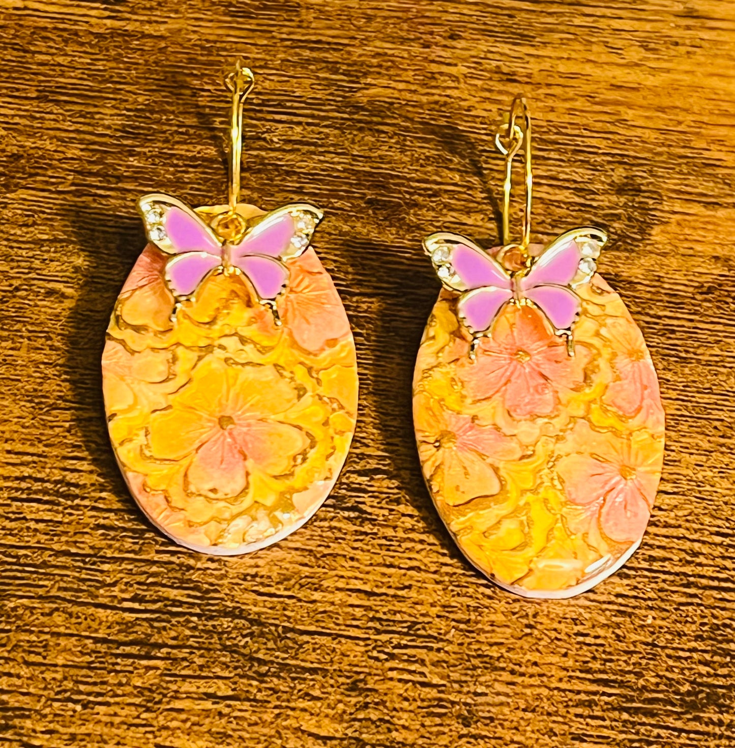 Butterfly Garden Hoops Ear Art