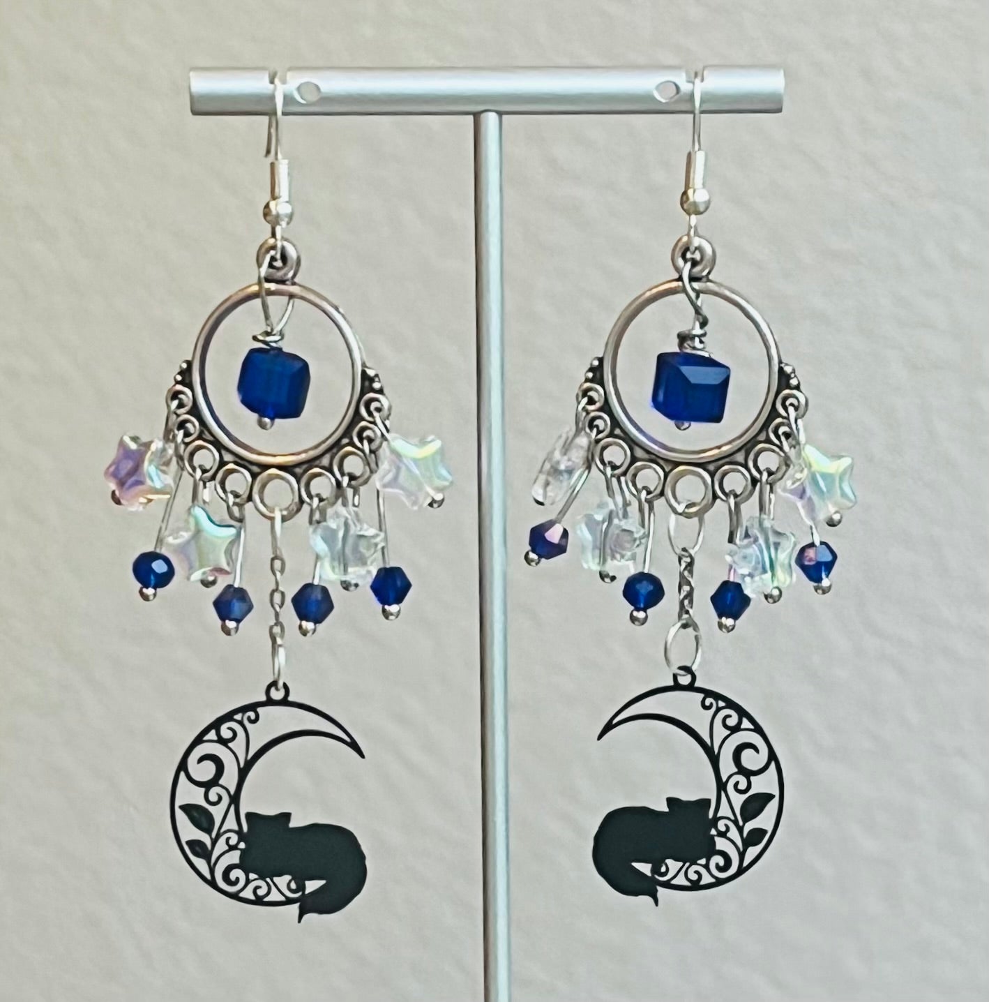 Black Magic Chandelier Earrings