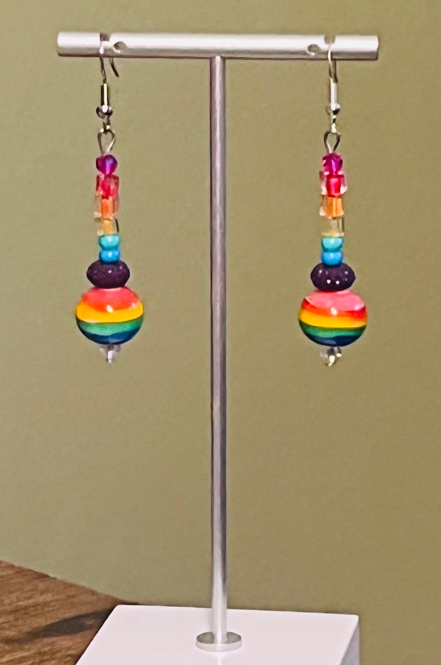 Funky Little Rainbows Ear Art