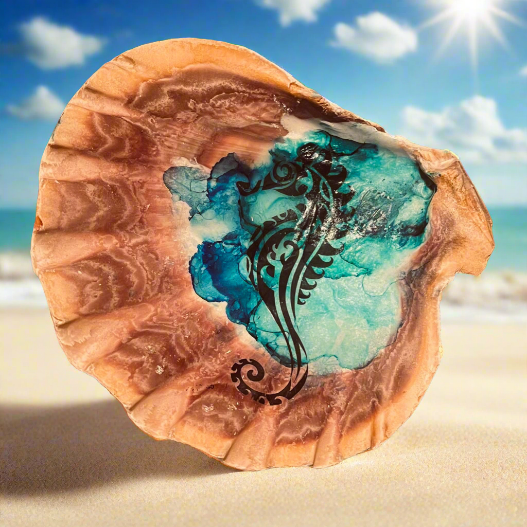 SeaHorse Shell Art 2
