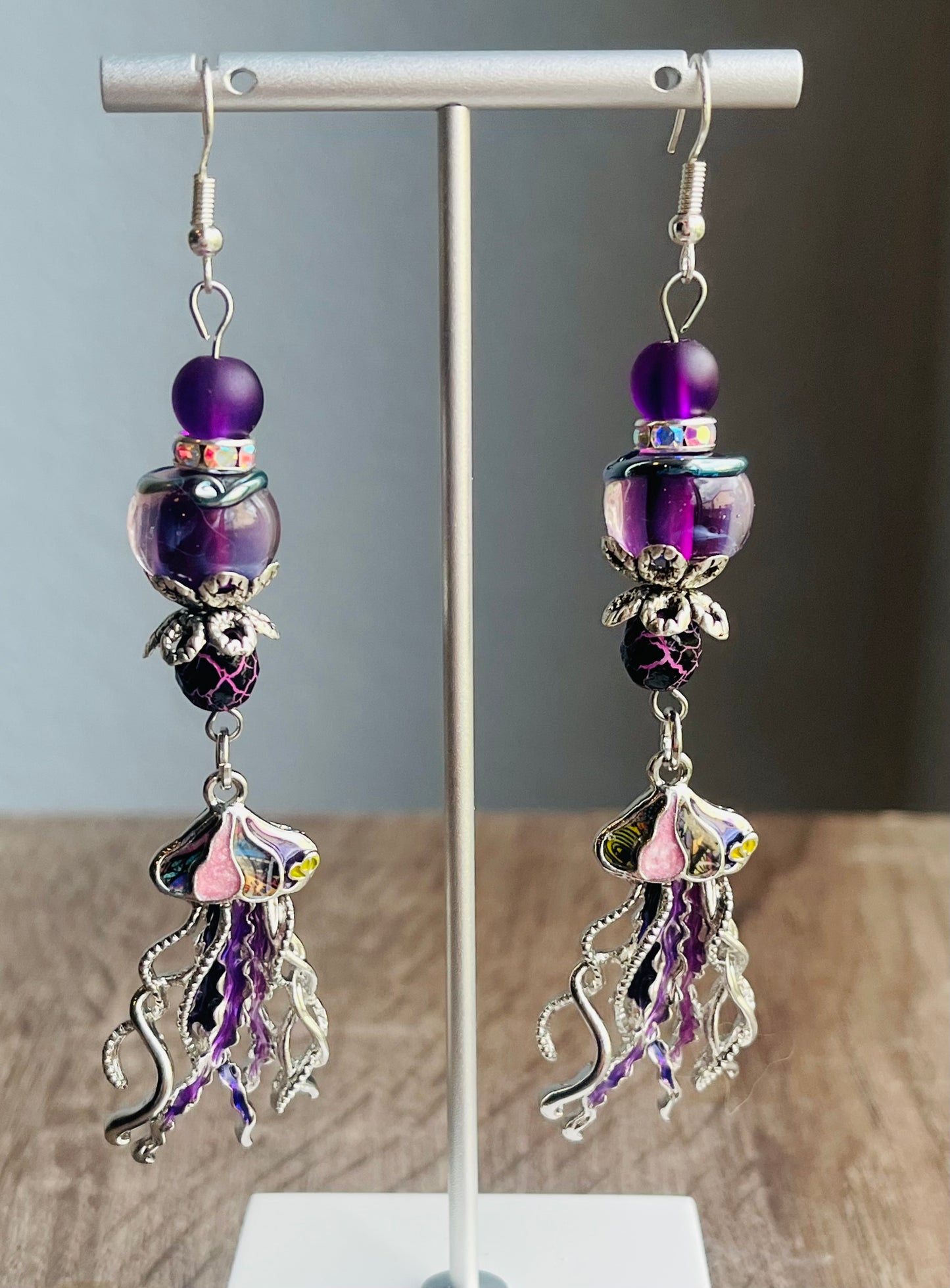 Purple Rain Ear Art