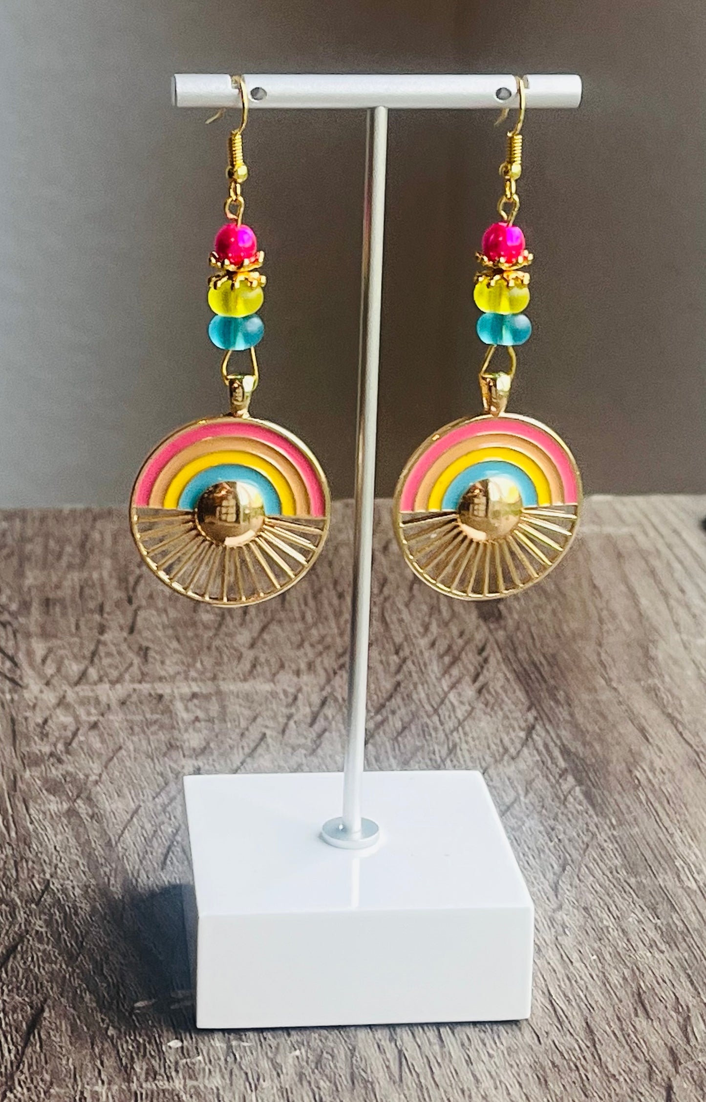 Sun Rainbow Ear Art