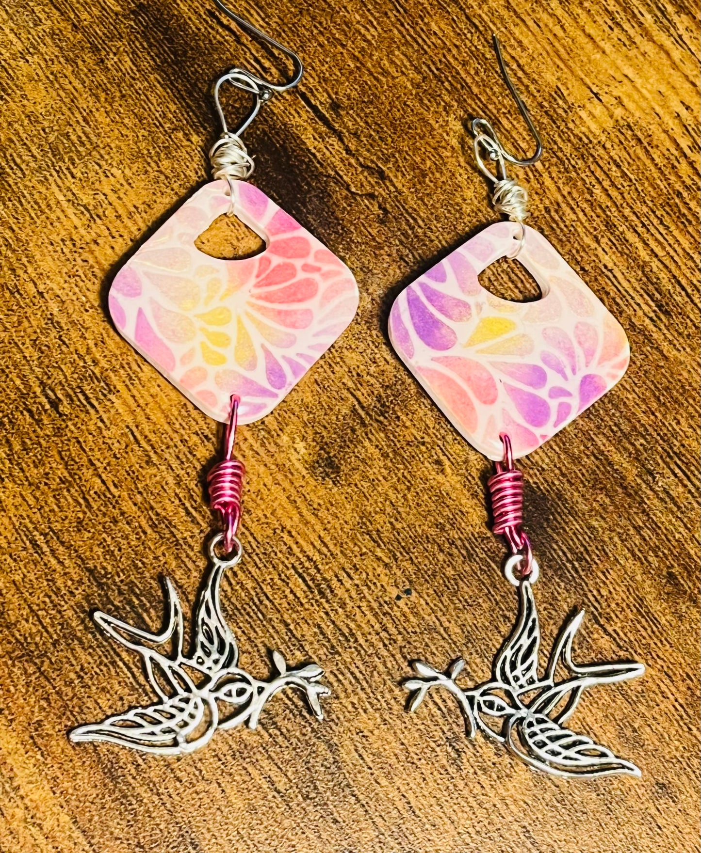 Birds in Flight Ear Art