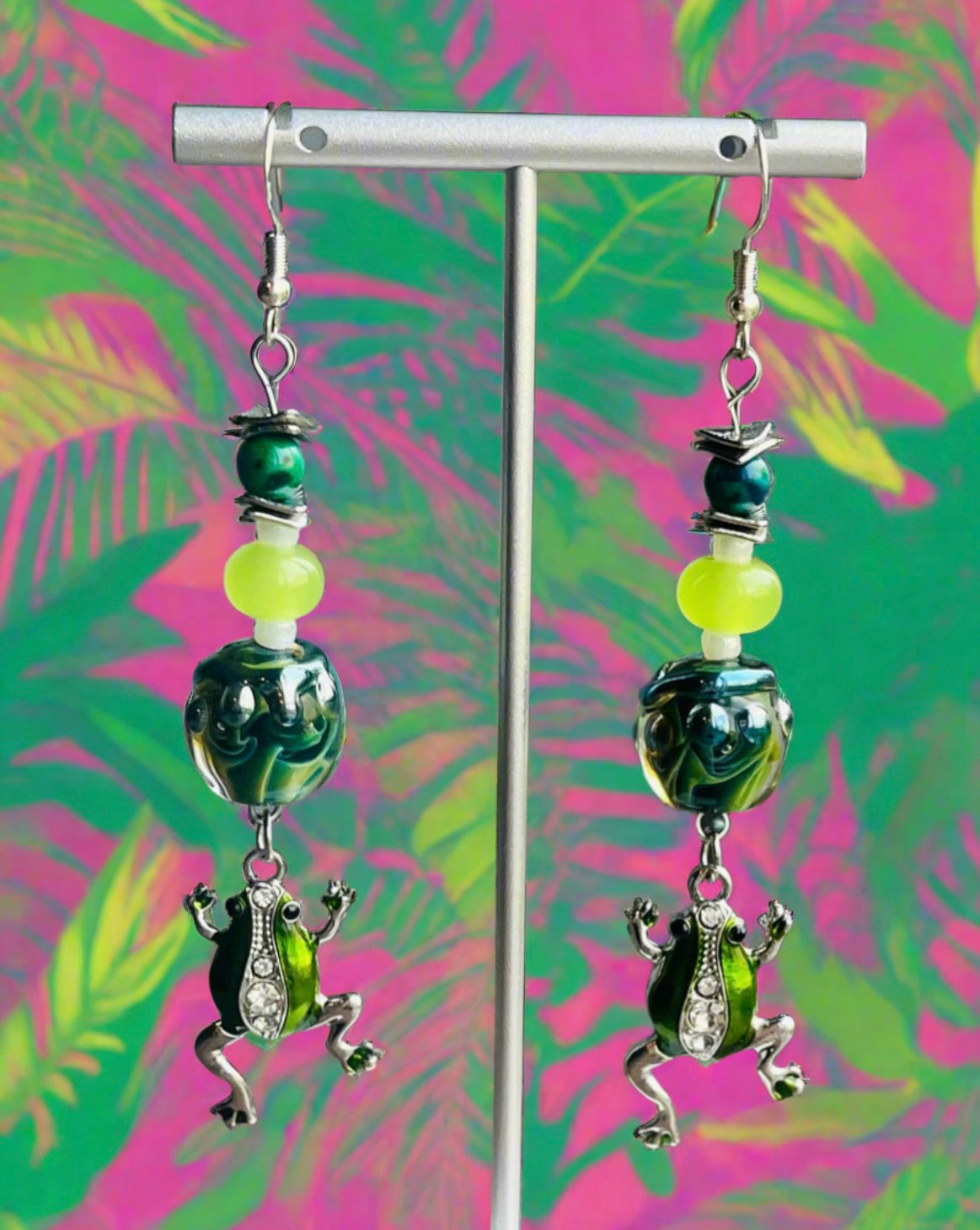 Hop to it Frog Earrings