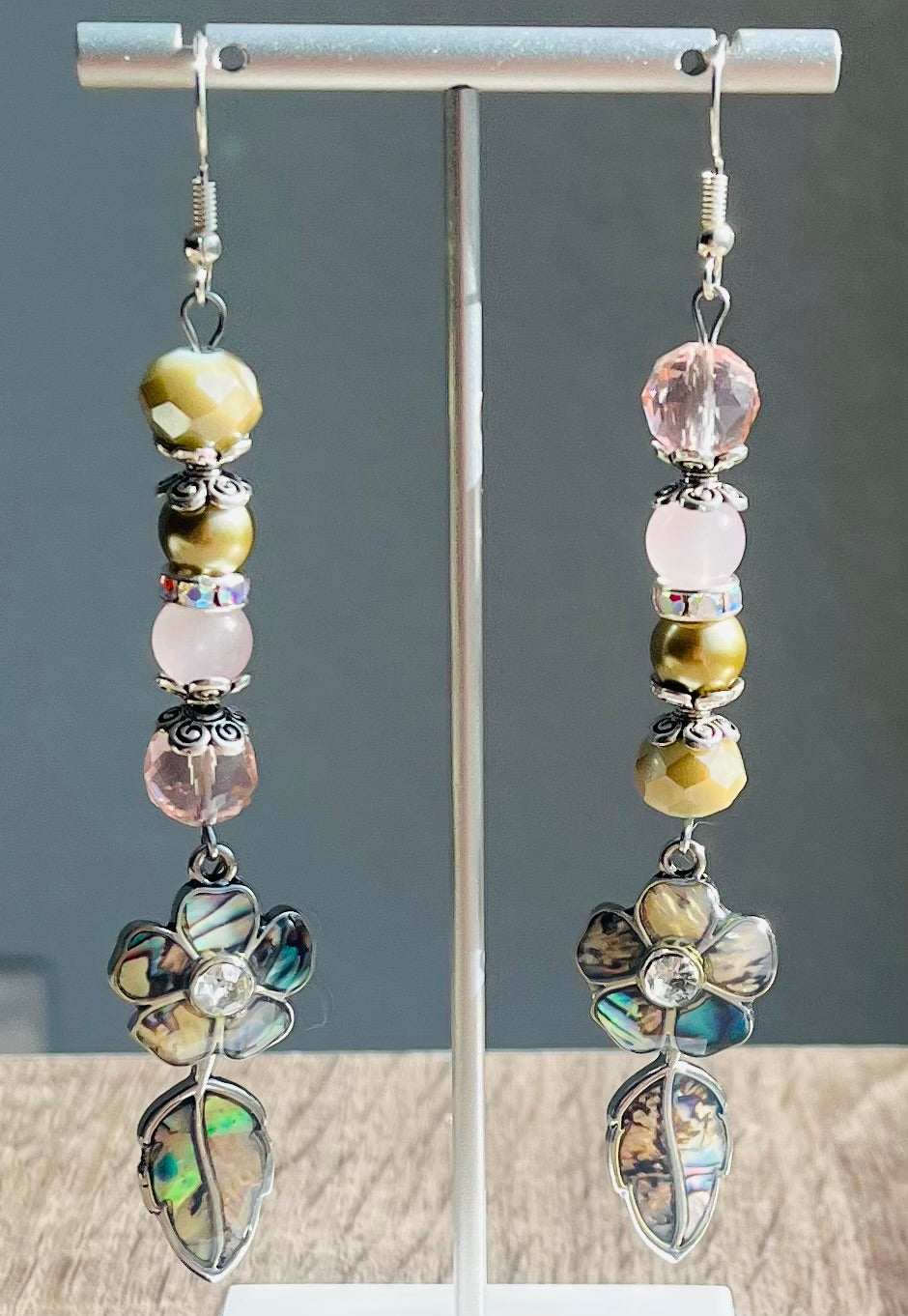 Abalone Floral Earrings