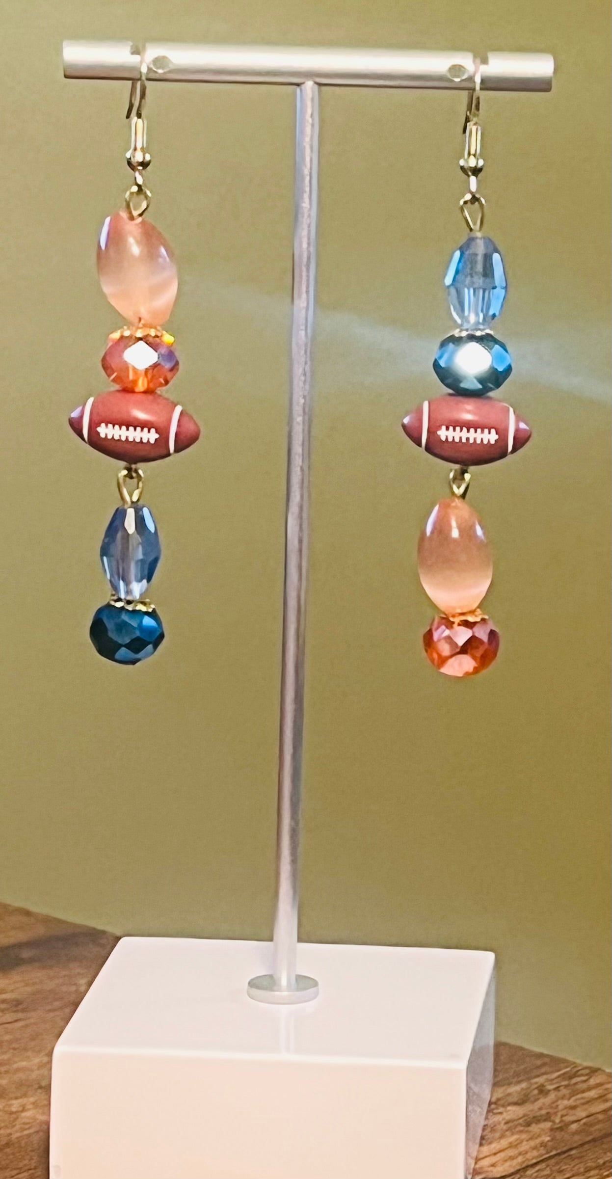 Bronco Bling Football Ear Art