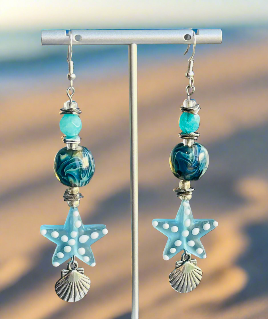 Starfish Shell Ear Art