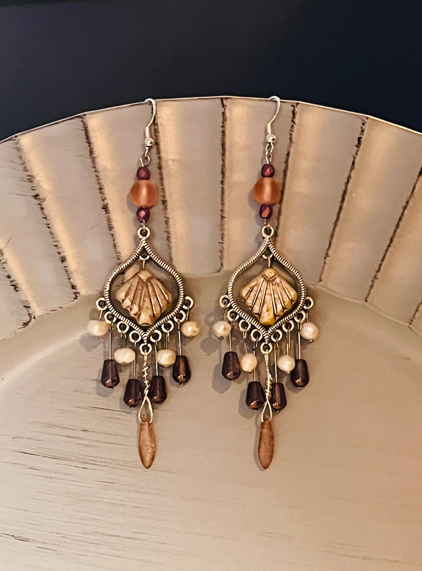 Chandelier Shell Earrings
