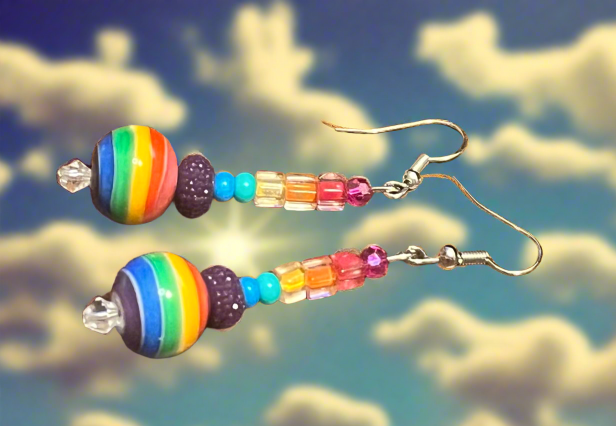 Funky Little Rainbows Ear Art