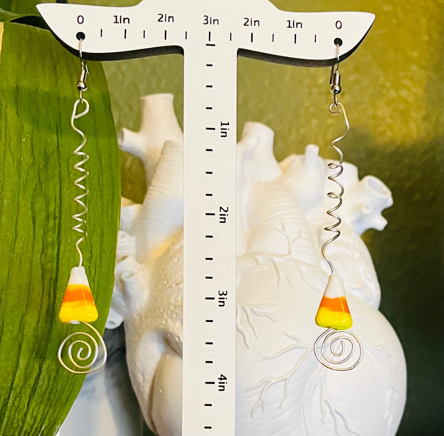 Candy Corn Earrings