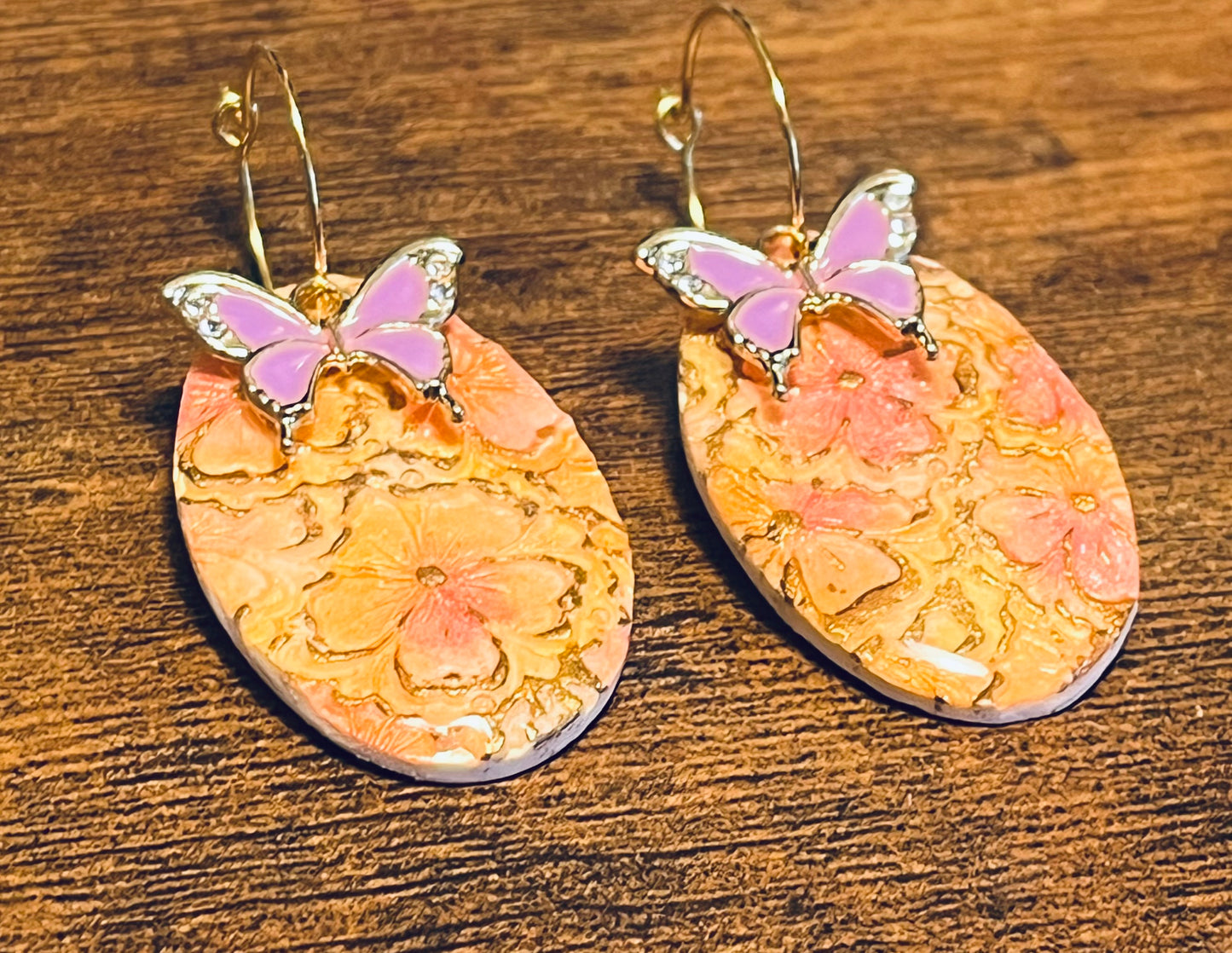 Butterfly Garden Hoops Ear Art