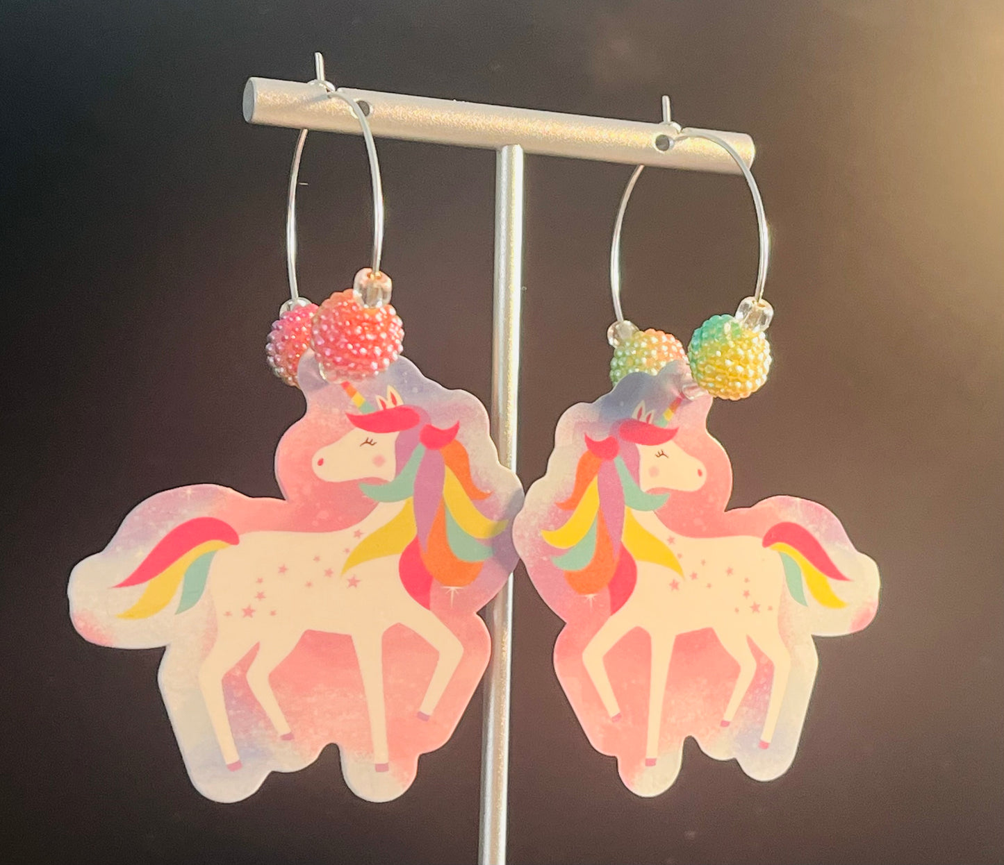 Unicorn Hoop Earrings