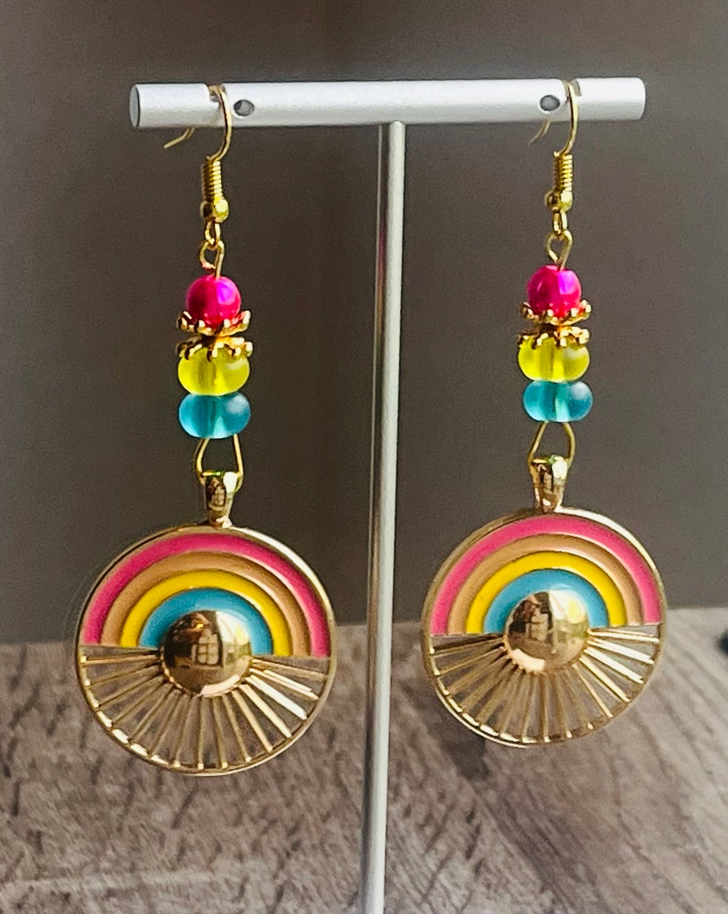 Sun Rainbow Ear Art