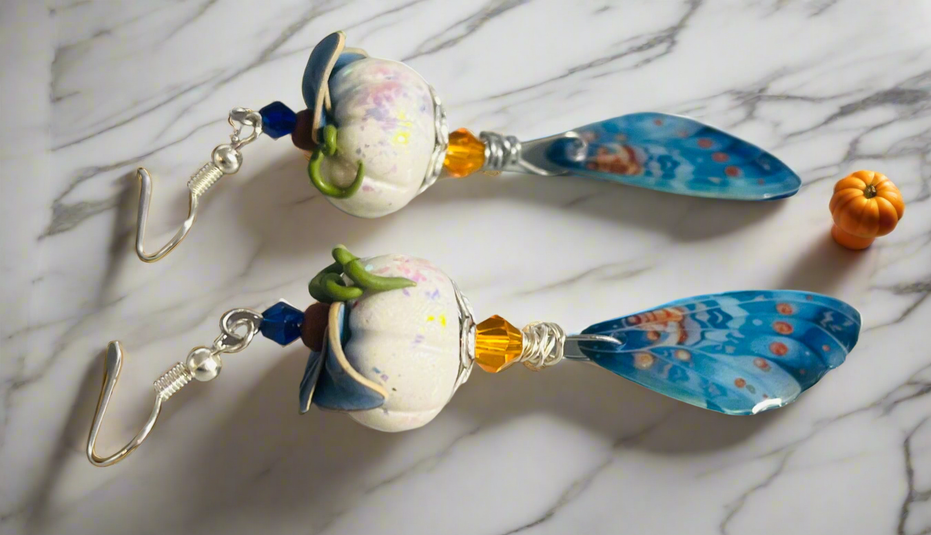 Blue Fairy Pumpkins Ear Art