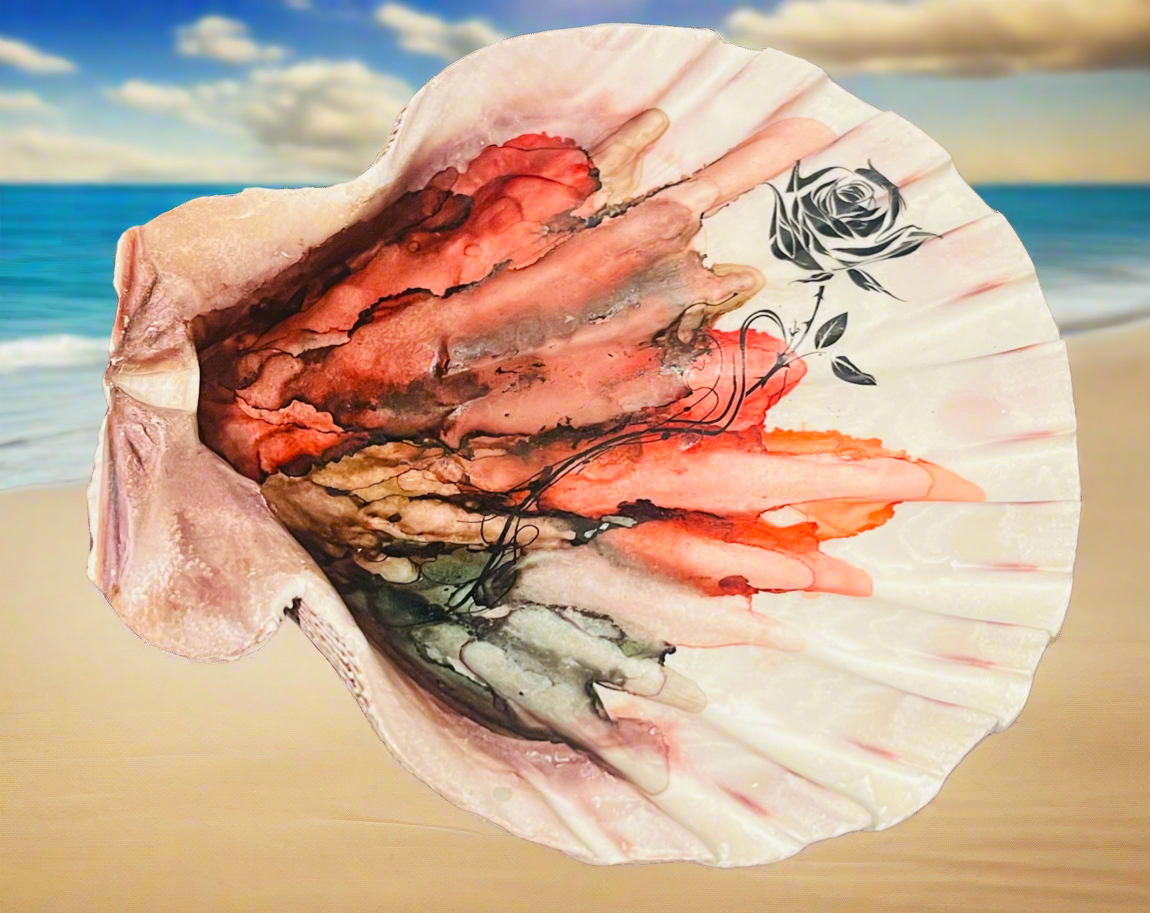 Rose Shell Art
