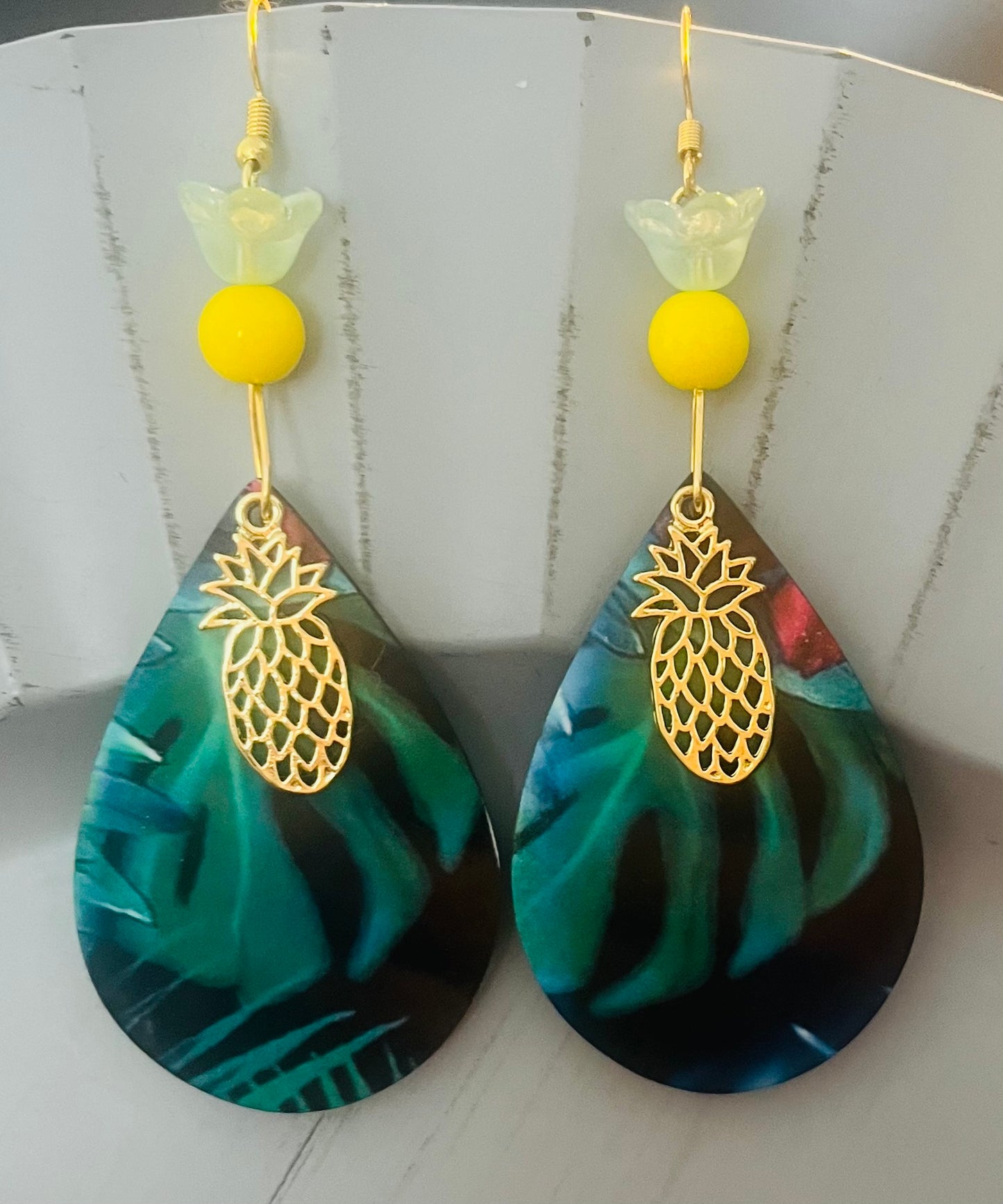 Tropical Pinapple Earrings