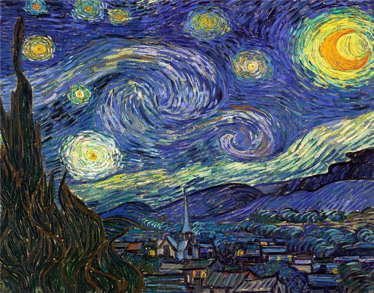Starry Night Ear Art
