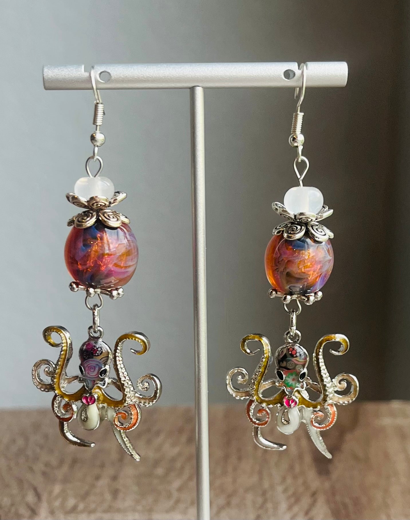 Colorful Octopus Earrings