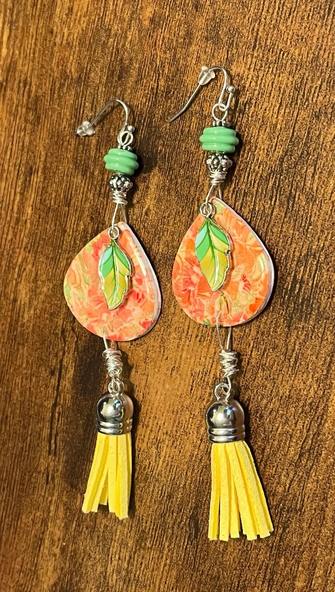 Changing Color Fall Leaves Boho Ear Art