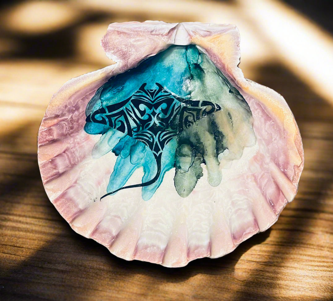 Sting Ray Shell Art