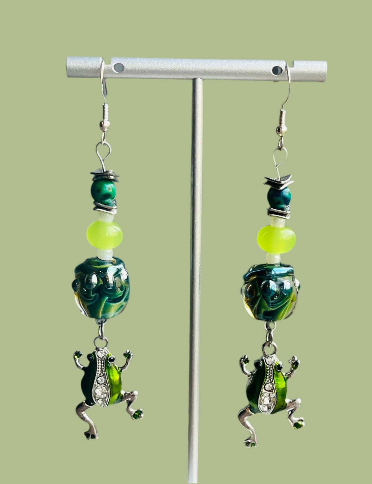 Hop to it Frog Earrings